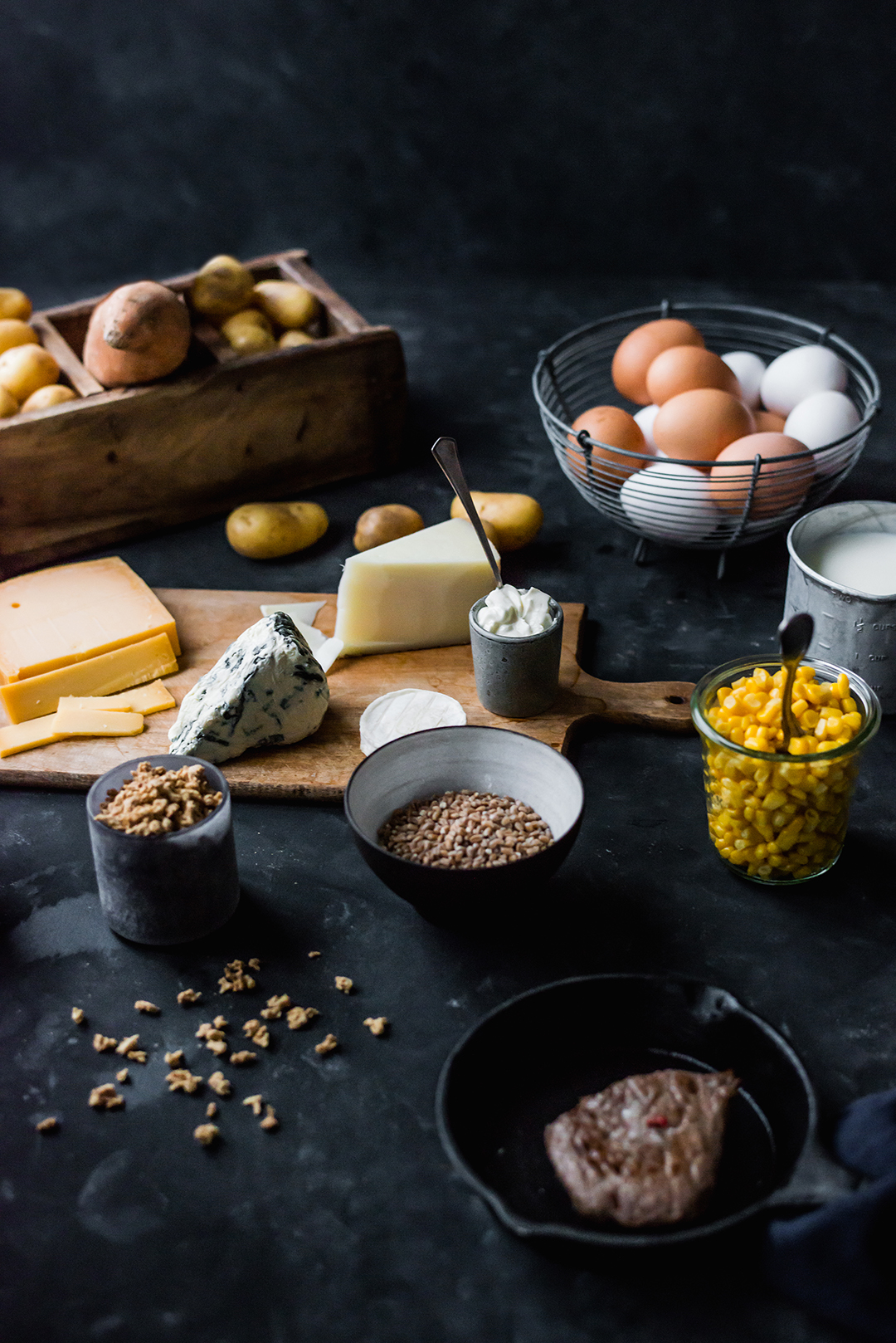 Eier und Käse in der Ernährung