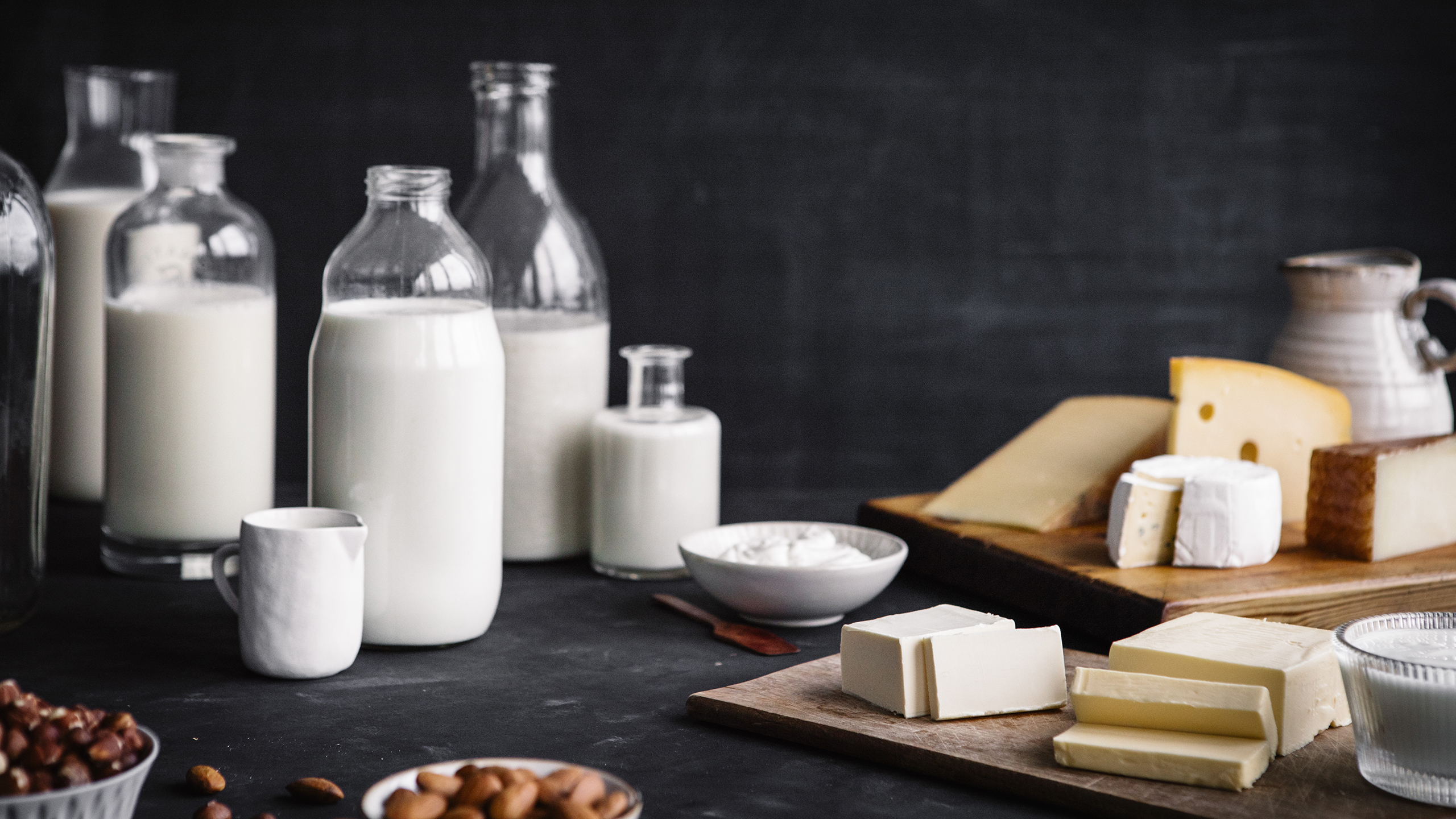 Milch und Käse mit Laktose