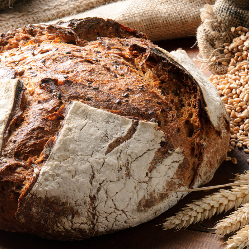 Frisches Brot schmeckt und duftet herrlich