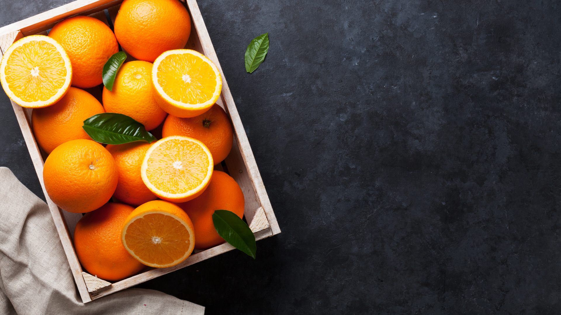 Orangen sollten kühl und trocken gelagert werden. 